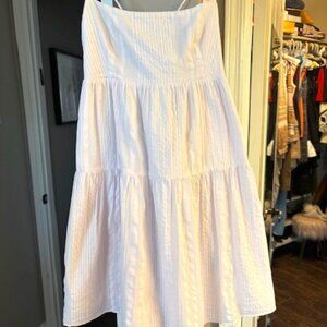 Aritzia Light Pink Spaghetti Strap Criss-Cross Strappy Mini Sundress, Size XXS